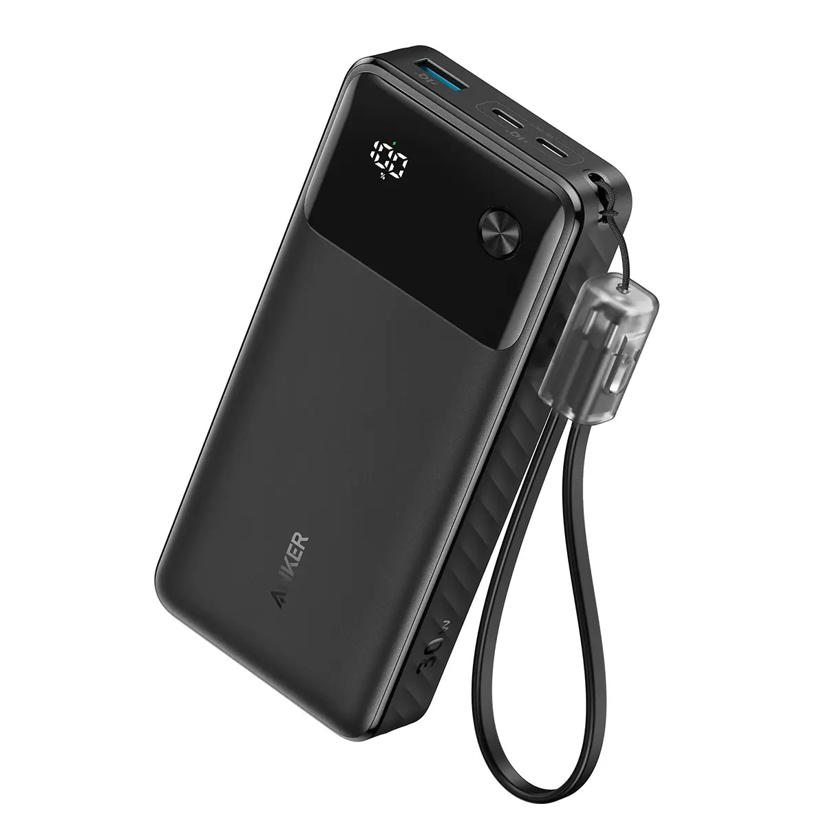 Anker Power Bank Powercore 20000mAh 30W Portable Charger with USB C Cable Lanyard - A1384H11 Anker Power Bank Powercore 20000mAh 30W Portable Charger with USB C Cable Lanyard - A1384H11